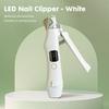 2-in-1 Pet Nail Clipper And Grinder With LED Light Guard, USB Rechargeable, Suitable For Small And Medium-sized Dogs And Cats