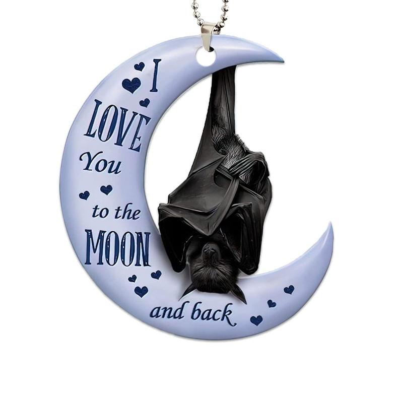 

Плоская Лягушка Луна Акриловый Подвесной Интерьерный Подвесной Животные Сумка Украшения Декор Дом Bat