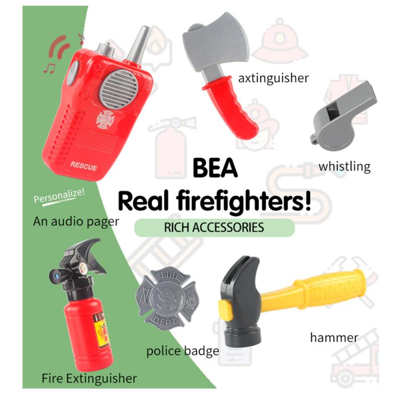 12-piece Fire  Fighting  Tool  Set Children Simulation Firefighter Fire Extinguisher Rescue Tool Set