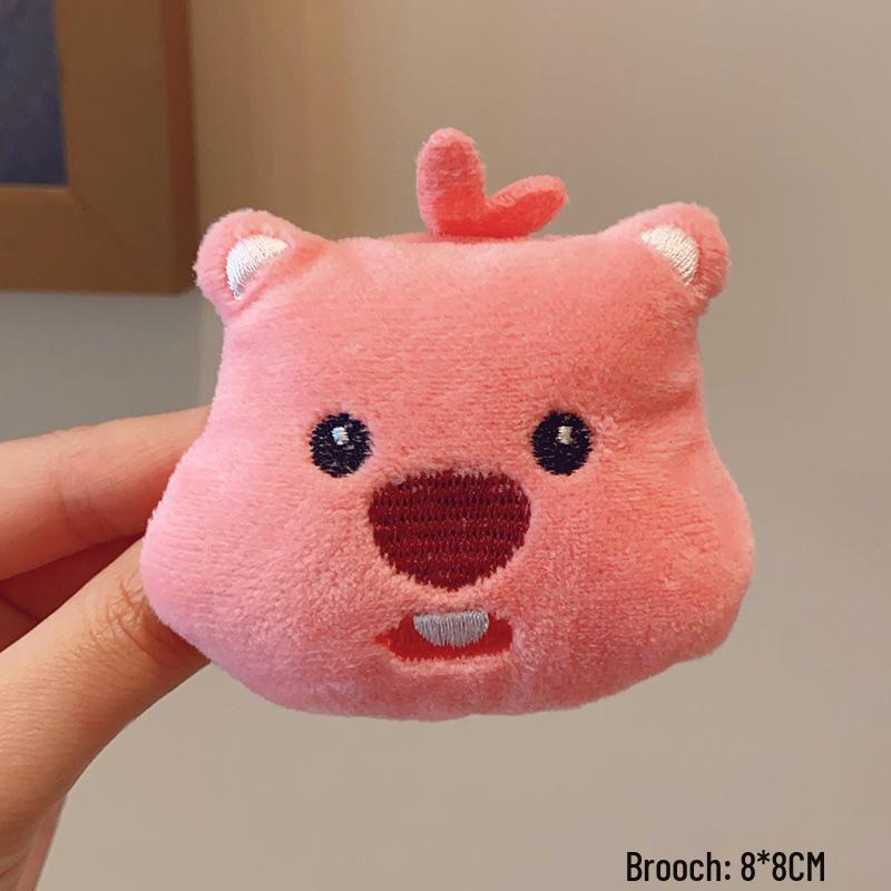 Japanese Kawaii Sunflower Panda Plush Brooch - Adorable Pin for Clothes, Bags, and Accessories.