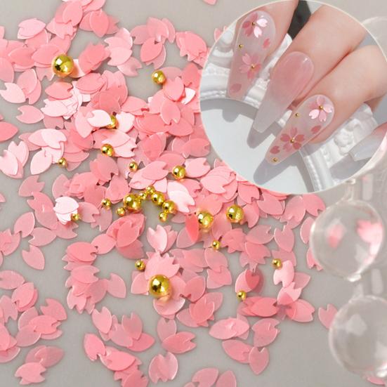 Yousheng 1 Box Nail Decoration Creative Shape Sufficient Quantity Dazzling Stunning Visual Effect Wide Application Decorative Attractive Flower Shaped
