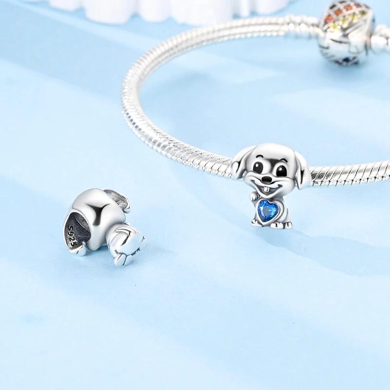 Dog Owl Animals Hearts Charms Copper Beads Fit Bracelet Necklace Accessories Bead Jewelry Making Fine Jewelry Gift Diy