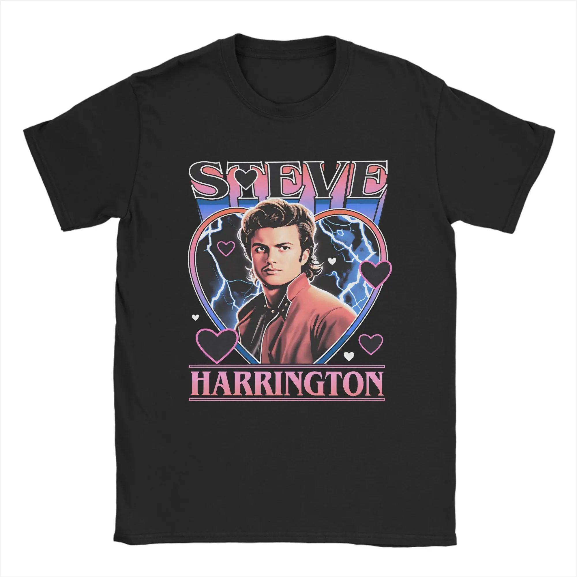 

Y2k Harajuku Tops Steve Harrington T Shirt Mens Print Cotton Fashion TShirt Round Neck Tee Shirt Short Sleeve Tops Unisex S