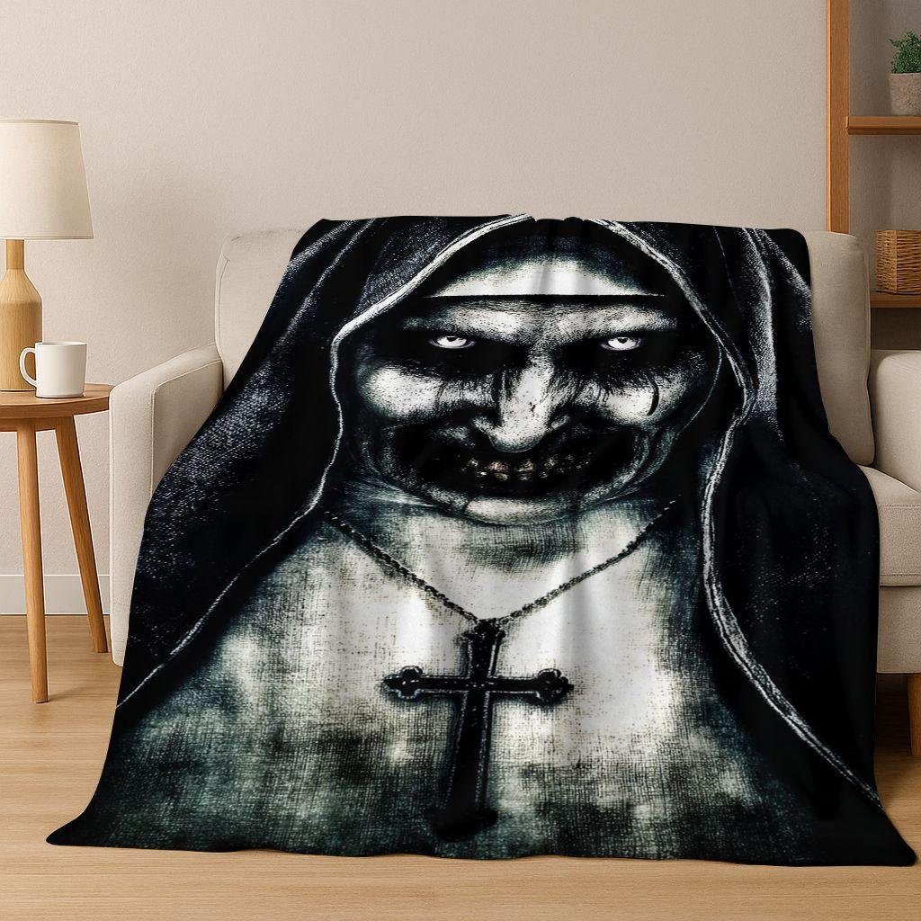 26 Style Terrifying Ghost Spirit Apparition Specter Gothic Flannel Blanket,Cozy Soft Throw Blanket for Home Bedroom Bed Sofa