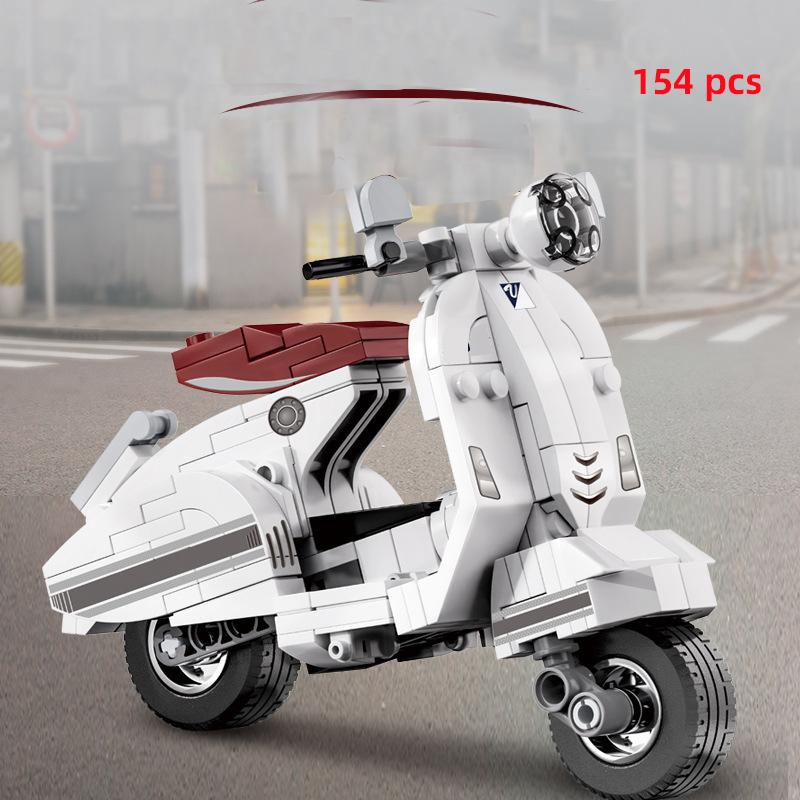 Pentru motocicletă tehnică Moto Vehicule de oraș Curse de mașini Campion de viteză Motocicletă Moc Model Blocuri de construcție Modele Cărămizi Jucării pentru copii