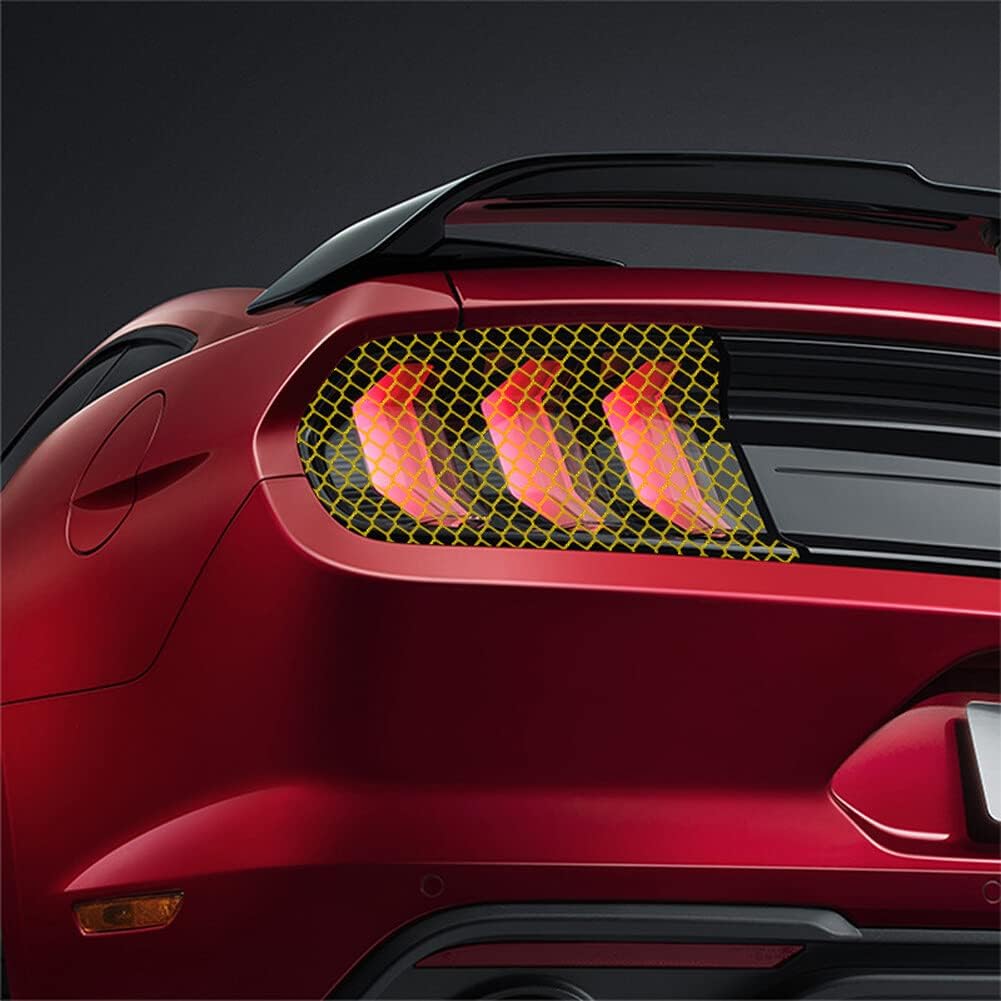 Honeycomb Car Taillight Sticker,Universal Reflective Decals Sticker Waterproof Rear Light Film Self Adhesive Tail Light Lamp Stickers Car Styling