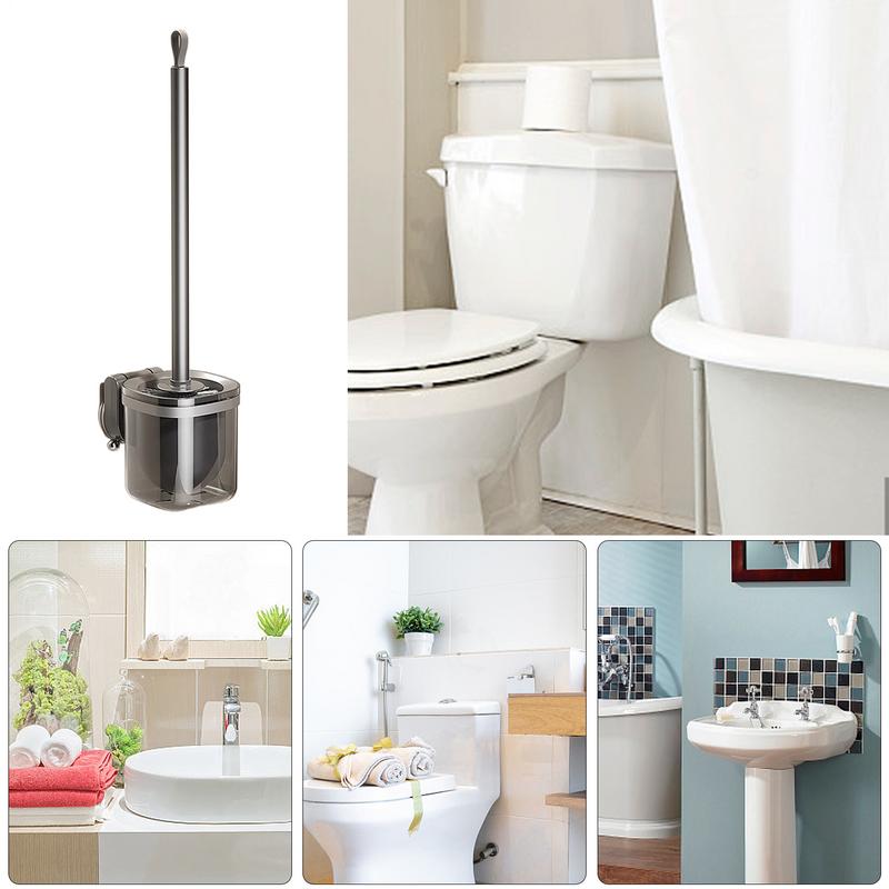 Wall Mounted Toilet Brush Special for household cleaning and bathroom cleaning without dead corners Quick Drying Toilet Cleaning