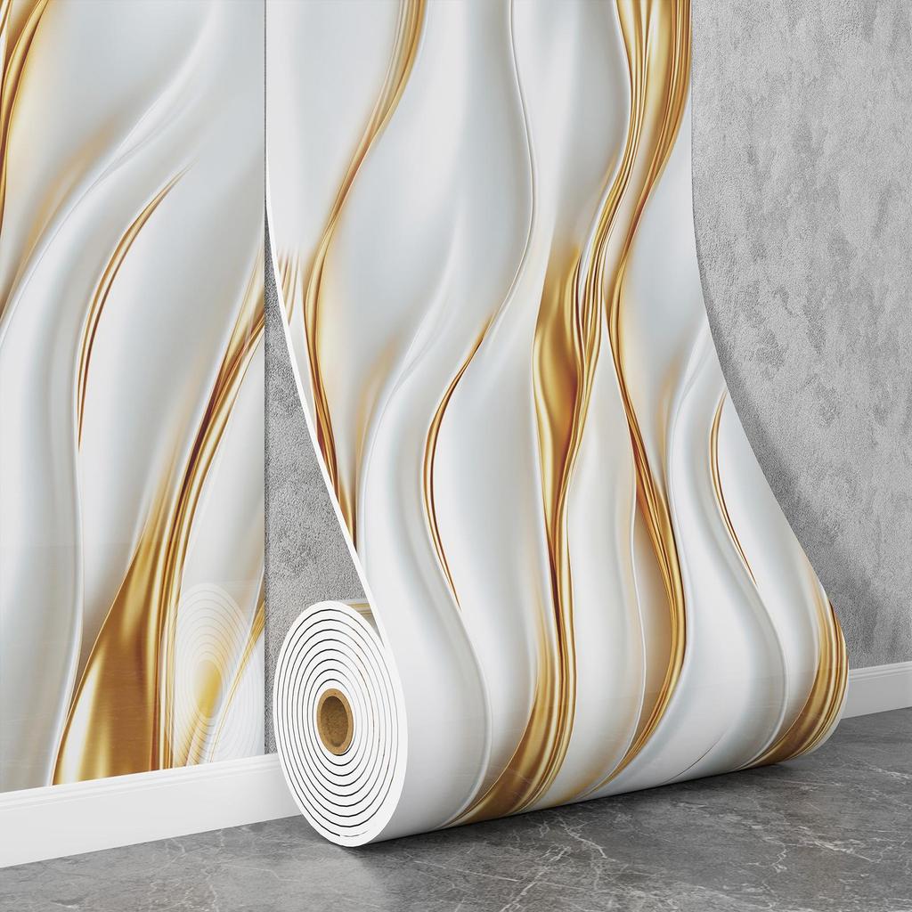 Self-Adhesive Waterproof Imitation Marble Tile Wall Sticker for Bathroom, Living Room, Kitchen, and TV Background.