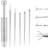 Edelstahl Piercing Kugelgreifer und Einführwerkzeug Set Piercing Zubehör Geeignet für Schmuckwechsel