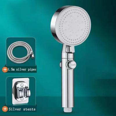 Rain Shower Head High Pressure 6modes Adjustable Bathing Sprayer Handheld Shower Head Bathroom Accessories Shower Parts