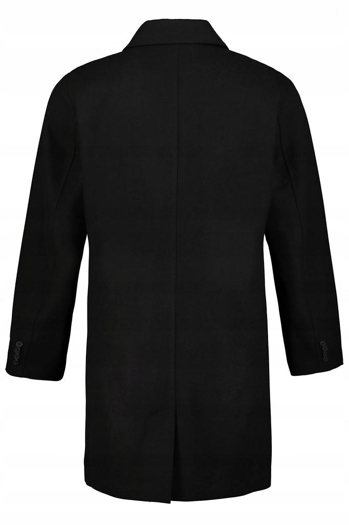 Jp1880 Men's Black Single-Breasted Button-Up Jacket 5XL J_A