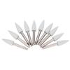 10pcs Dental Polishing Burs Low Speed Dental Grinding Polisher Burs Drill Bits Set Gray