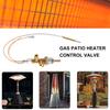Gas Patio Heater Control Valve Thermocouple Sensor Dump Switch Knob Propane Lpg Fire Pit Control Safety Pilot Port Set