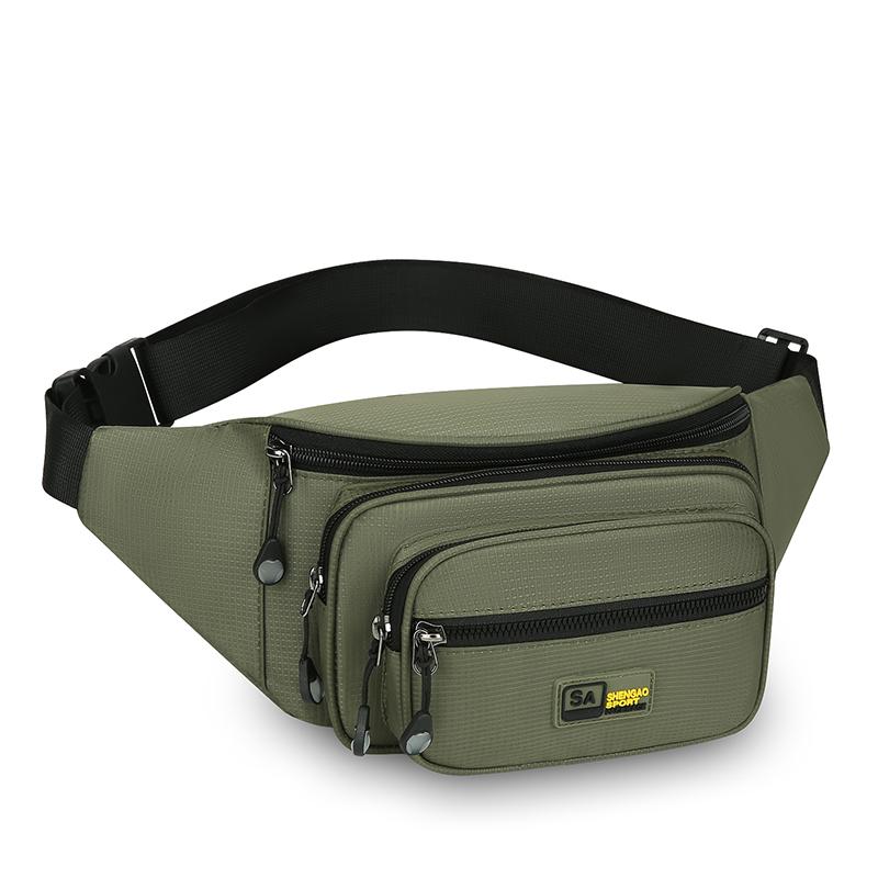 

Unisex Oxford Chest Waist Pack – Convertible Crossbody Bag with Phone Pocket for Travel & Casual Wear зелений