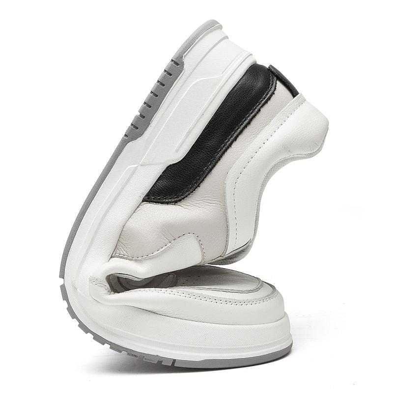 Fashion Genuine Leather Shoes Men Lace Up Casual Sneakers Comfort Design Man Shoes Cow Leather Oxfords Men Shoes Moccasins Men Sneakers