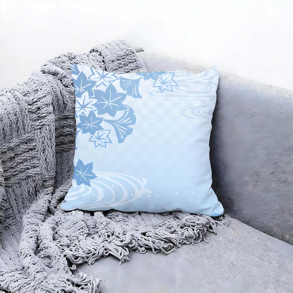 Simple Wave Pattern Design Cushion Cover Premium Comfort Reversible Pillow Cove Two in One Design for Any Room  Car Interior