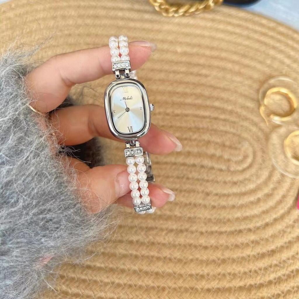Pearl Women'S Watch Oval Disc Simple Fashion Watch Xiaohongshu