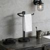 Modern Design Freestanding Towel Rack Steel Stand Enhances Aesthetics for Bathroom Contemporary Style