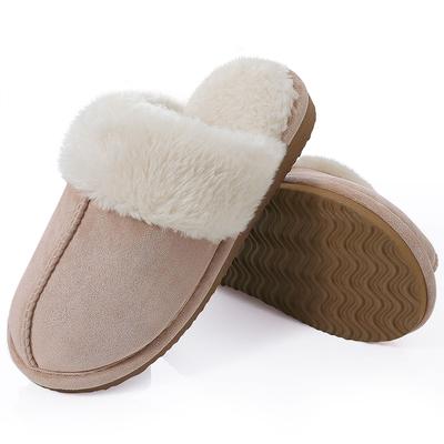 Fashion Kidmi Women's Slippers Soft Fluffy Fuzzy Slippers Ladies Winter House Slippers New Warm Shoes For Woman Comfortable Womens Shoes