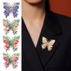 Women Brooch Flower Decor Butterflies Shape Brooch Pin Sweaters Collars Hats Bags Coats