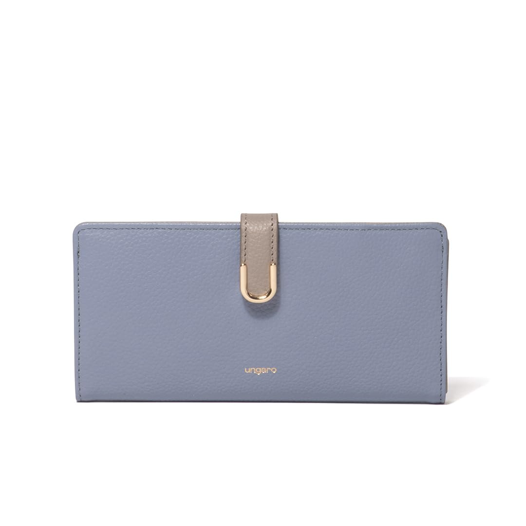 

U by Ungaro Sylvie Bifold Long Design Women s Wallet, Water-Repellent Leather, Thin, Color-Combo (UULW5AT2) синій