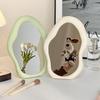 Simple Desktop Cream-Style Cloud Makeup Mirror for Dorm Rooms