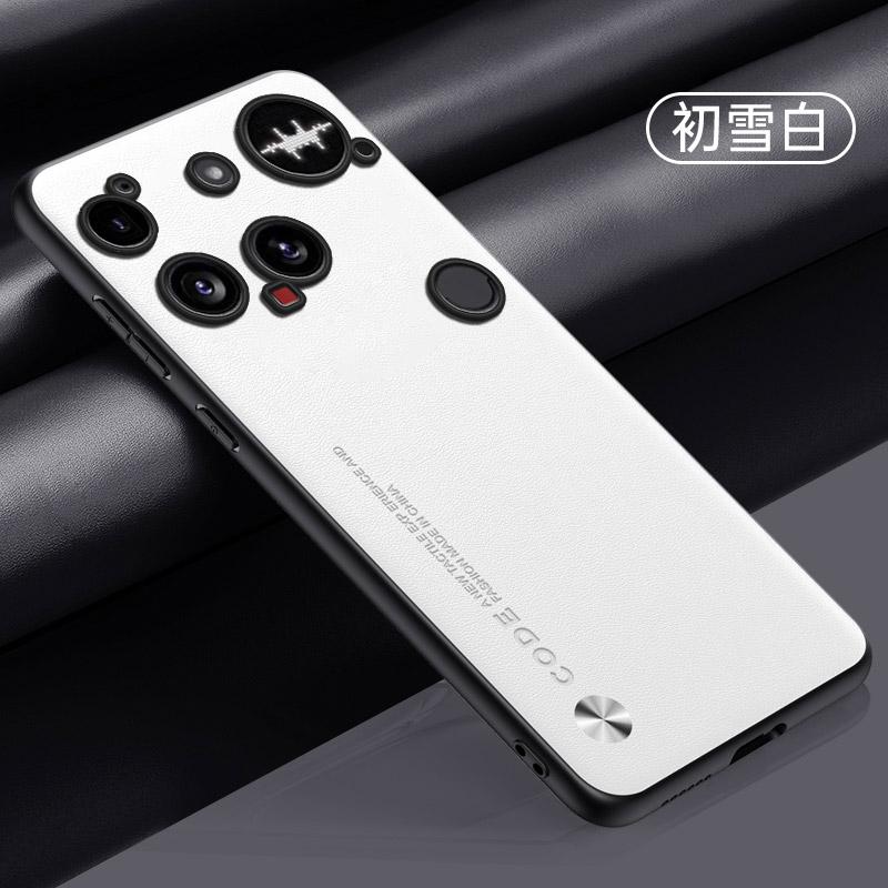 

Однотонный кожаный чехол для телефона Nothing Phone 3 3a Pro Матовый силиконовый чехол-бампер Чехлы для Nothing Phone3 Карбоновое волокно Nothing Phone (3) белый