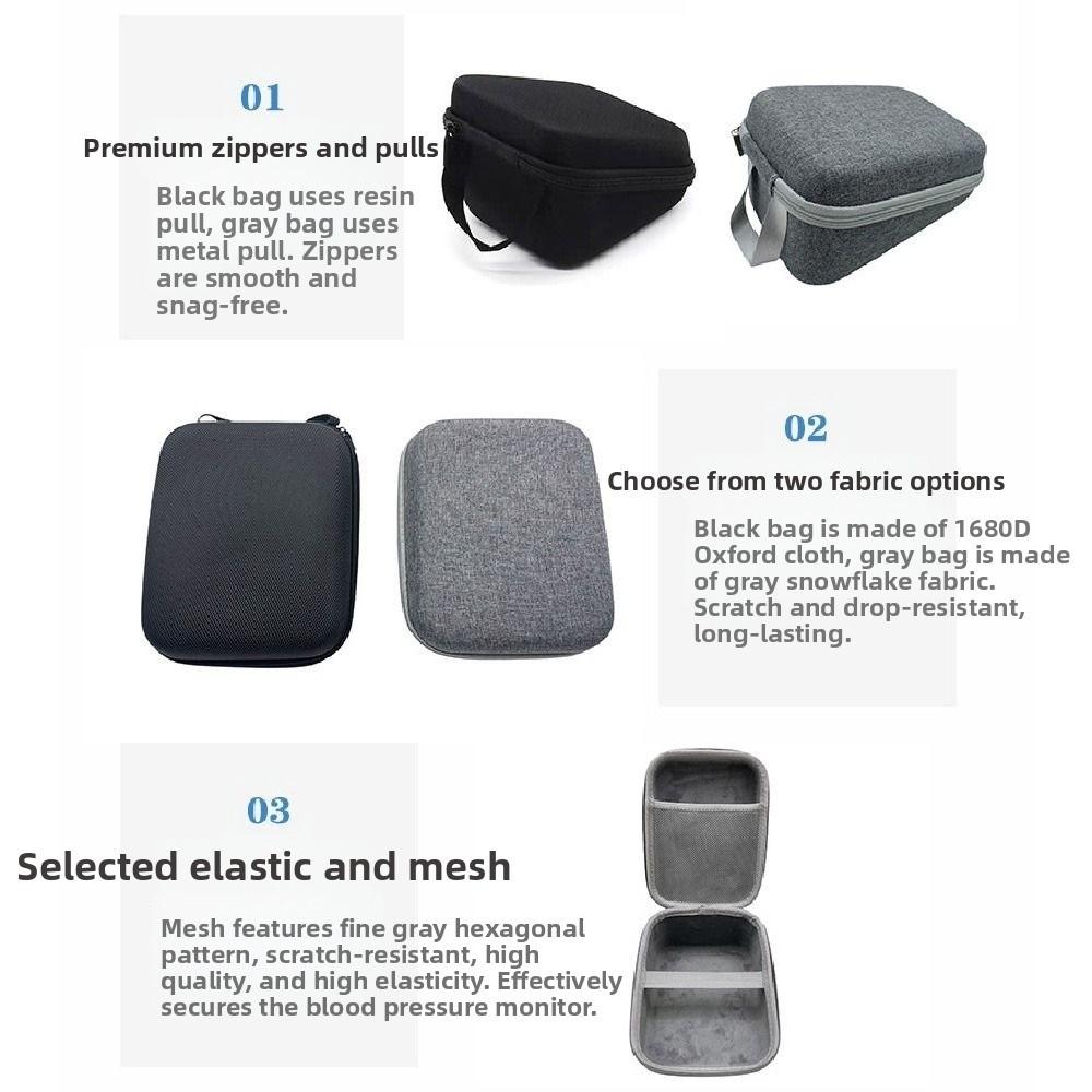 Stoßfeste Aufbewahrungstasche für Oberarm-Blutdruckmessgerät