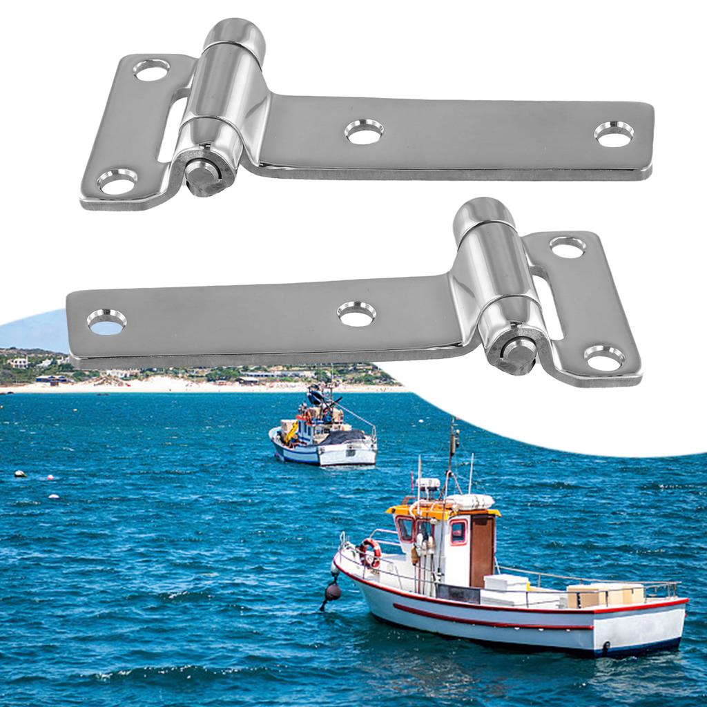 135mm T Hinge 304 Stainless Steel Marine Boat Yachts Hardware Door Hinges 2PCS For Both Boats And Cars, These Hinges Are Designe