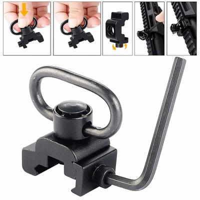Sling Swivel Mount Stud Adapter Quick Detach Push Button Swivels for Two Point Sling 360°Rotatable Easy To Mount Sling