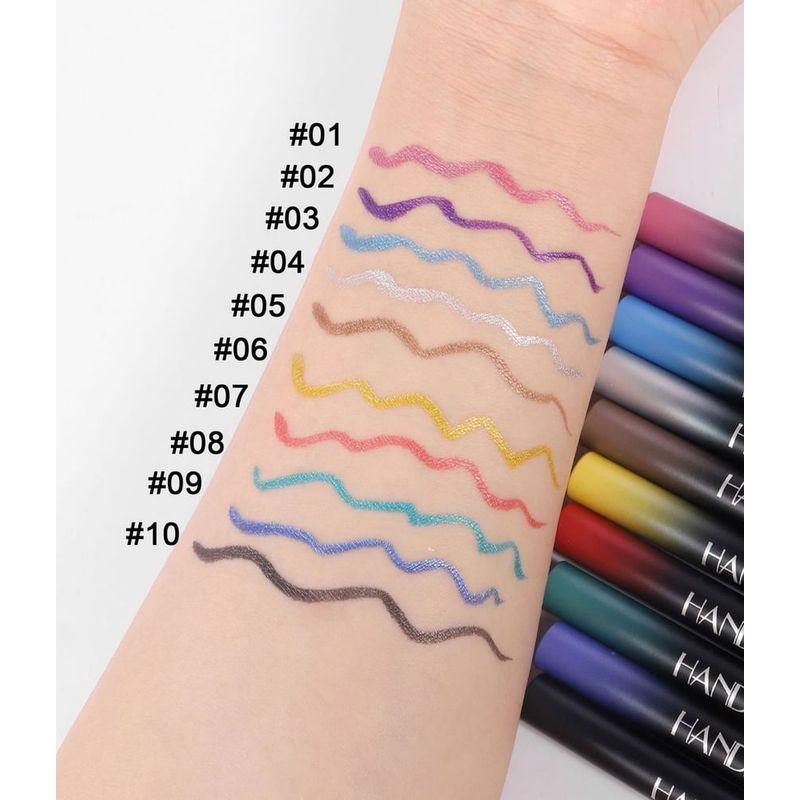 HANDAIYAN - Vivid Metallic Luster Liquid Eyeliner - 10 Colors