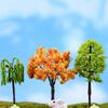 Plant Miniature Mini Different Shape Plastic Metal Dollhouse Tree Miniature for Home
