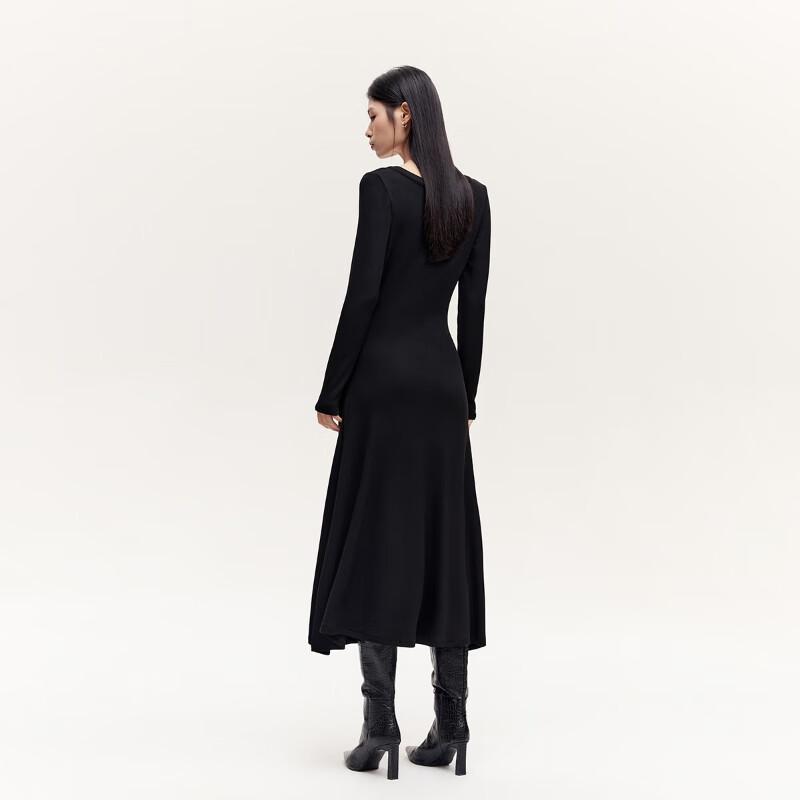 VEROMODA V-Neck Long Sleeve A-Line Midi Dress