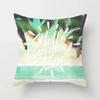 45X45CM Summer Beach Charming Landscape Pillowcase Palm Tree Plant  Bed Sofa Car Cushion Cover Home Decoration