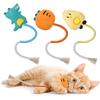 3 szt. Bezpieczne zabawki sznurkowe dla kota, zabawka do czyszczenia zębów, patyk do gryzienia, interaktywna zabawka sznurkowa z bawełny dla kociąt