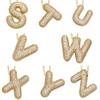 Alphabet 26 Letters Necklace Gold Color Women Sweater Chain Simple A-Z Letter Clavicle Chain  Daily