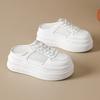 Half Tray Women's Thick-bottomed Muffin Slippers 2026 Summer New Heightened Bag Head Slippers Women
