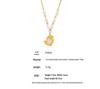 Qiong Yao Freshwater Pearl Heart Necklace: White Shell, Little Chicken Design, Gold-Plated Stainless Steel Clavicle Chain