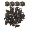 20Pcs Jewelry Hasps Retro Iron Lock Catch Latches Vintage Hardware for Chests Cases Cabinets Shop Office Home