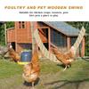 Chicken Swing Wooden Bird Standing Perch Heavy Duty Enrichment Toys Boredom-Relief Chicken Coop Accessories For Rooster Parrot