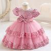 Vestito Principessa per Bambina Abito da Sposa Vestito Formale da Festa per Bambini
