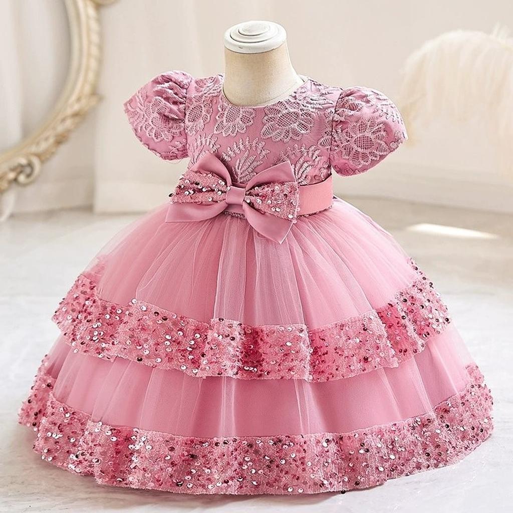 Vestito Principessa per Bambina Abito da Sposa Vestito Formale da Festa per Bambini