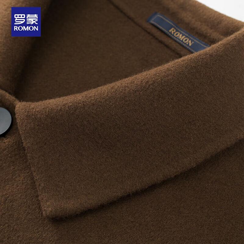 Men's Lamb Wool Double-faced Short Woolen Coat