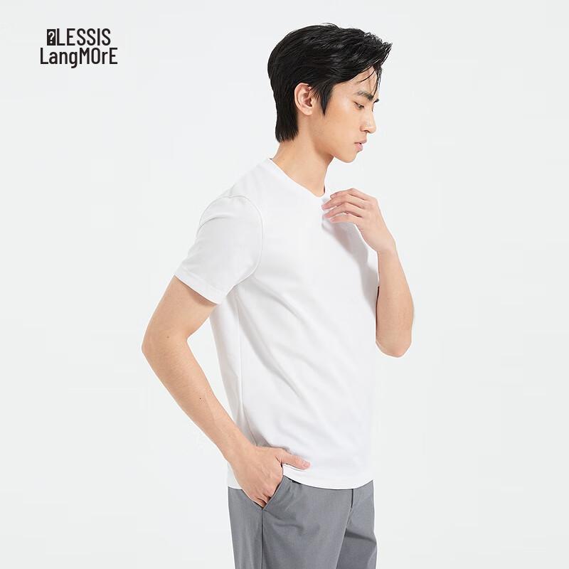 LILANZ Men s Silk Jacquard Wrinkle-Resistant Short-Sleeve T-shirt 180/92A