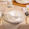 Pure White Nordic Bone China Dinnerware Set