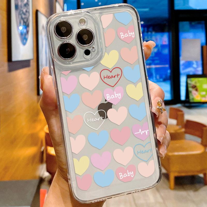 Fashion Floral Phone Case For Iphone 16 15 14 Pro Max 13 12 11 Shockproof Silicone Case Clear Cover