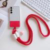 Woven Fashion Cartoon Pendant Mobile Phone Lanyard with Clip - Sturdy Anti-Lost Crossbody Chain