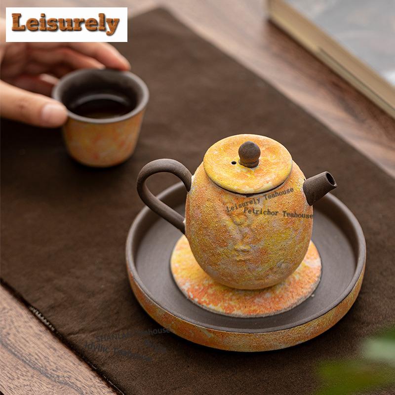 171ML Rock Mineral Cloud Teapot Zen Tea Infuser Pot Tea Maker Kettle With Ball Hole Teaware Ornaments Accessories Drinkware Gift
