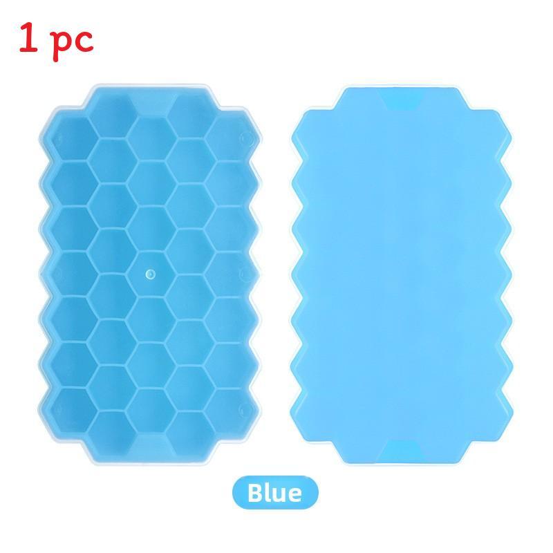 

Silicone Ice Cube Tray With Lid For Home Kitchen And Party Use