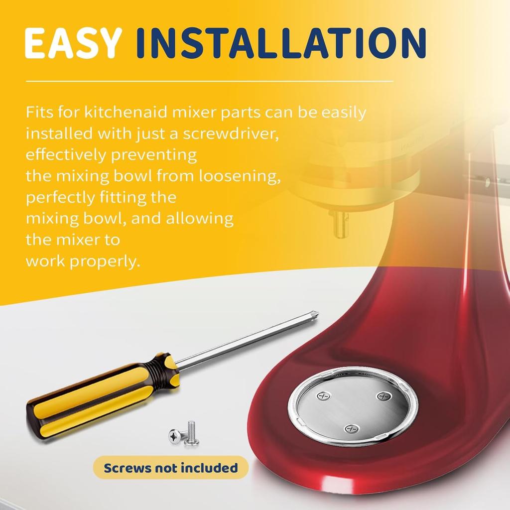 Mixer Bowl Screw Cap for Kitchenaid Stand Mixer for Whirlpool Kenmore Mixer Replace W10191926 AP6016640 4163032 4161126